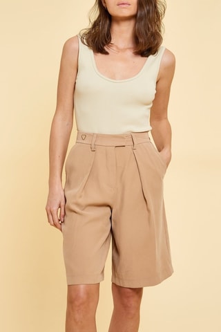 Short de tiro alto Sam - Beige
