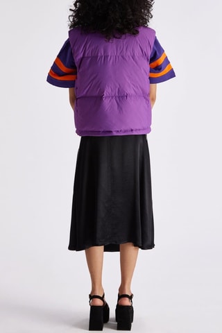 Falda midi Zelina - Negro