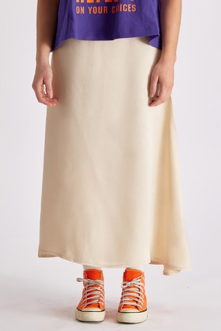 Falda larga Zelina - Beige