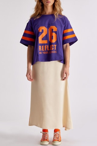 Falda larga Zelina - Beige