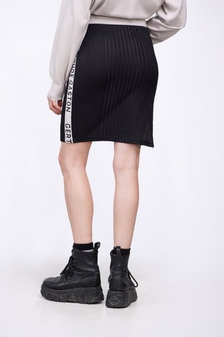 Falda recta Adama - Negro