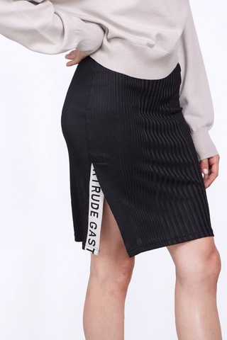 Falda recta Adama - Negro