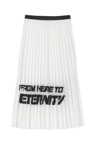 Falda plisada Solange - Blanco