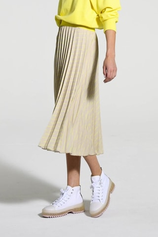 Falda plisada Maelle - Beige