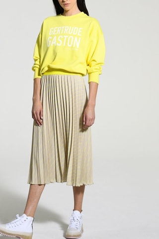 Falda plisada Maelle - Beige