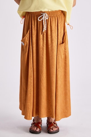 Falda larga Chiara - Camel