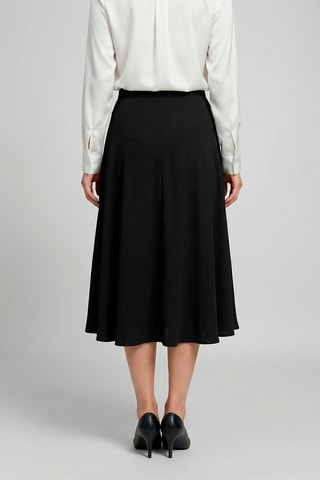 Falda midi Candice - Negro