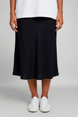 Falda midi Candice - Negro