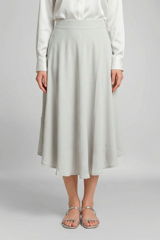 Falda midi Candice - Gris claro