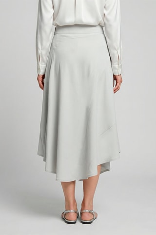 Falda midi Candice - Gris claro