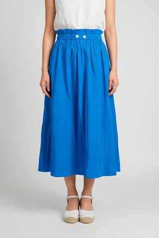 Midirok Hoge Taille Jacky - Indigoblauw