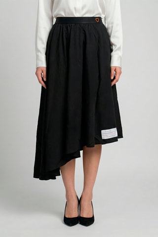 Falda evasé Mona - Negro
