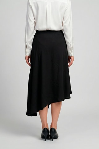 Falda evasé Mona - Negro