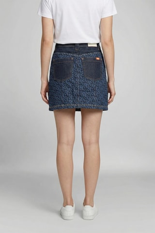 Falda recta Laurine - Azul