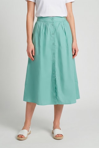 Falda midi Natasha - Verde agua