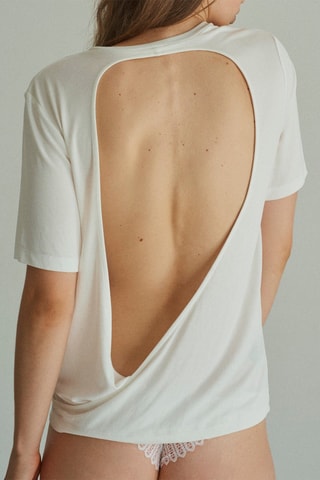 Camiseta Log Out - Blanco