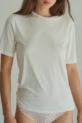 Camiseta Log Out - Blanco