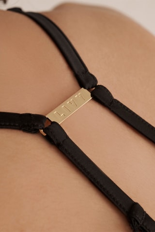 Sujetador de seda Menilmontant - Negro