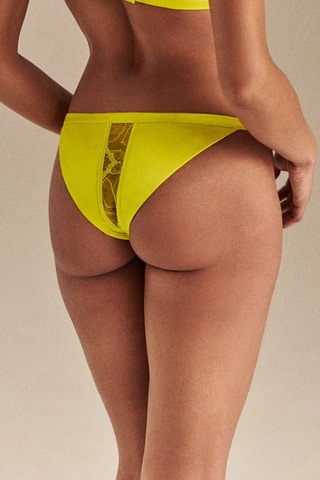 Braga brasileña de seda Adorn - Amarillo