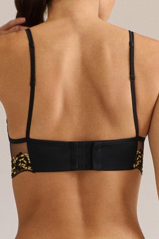Sujetador de seda Aaron - Negro