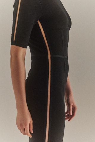 Vestido de tubo Bronx - Negro