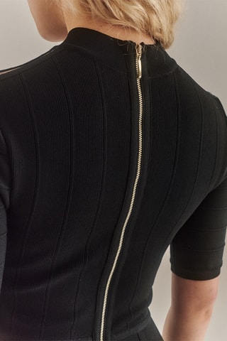 Vestido de tubo Bronx - Negro