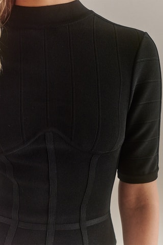 Vestido de tubo Bronx - Negro