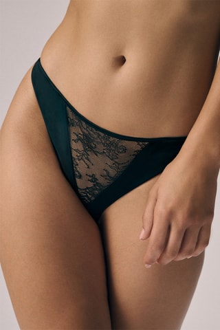 Braga brasileña de seda Dark Sully - Negro