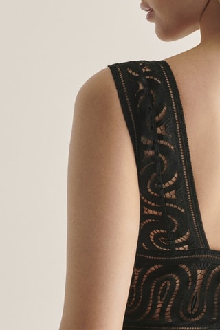 Body tanga Hill Valley - Negro