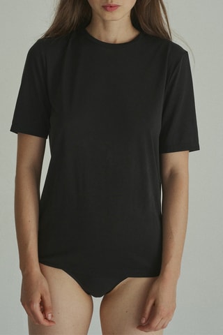 Camiseta Log Out - Negro