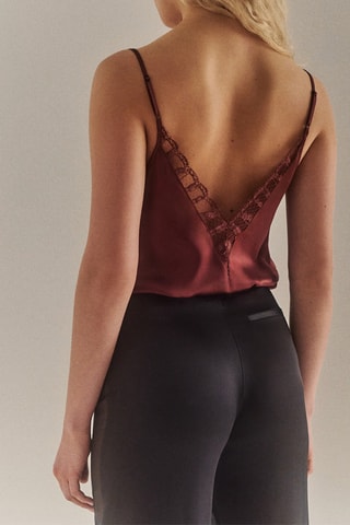 Top de seda Murmure - Burdeos