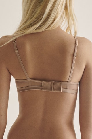 Sujetador de seda Olympia - Beige