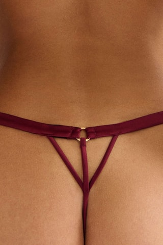 Tanga de seda Playground - Burdeos