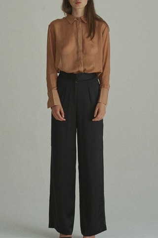 Camisa de seda Rockfeller J - Beige