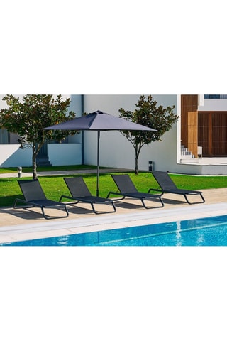 Sombrilla cuadrada - Antracita