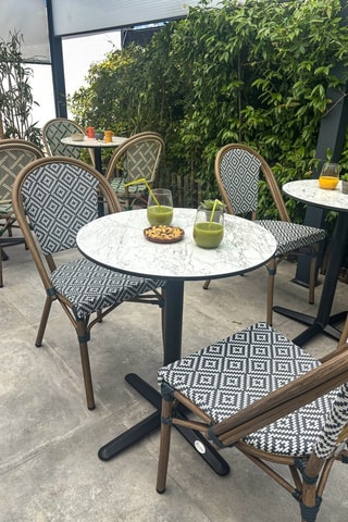 Mesa de jardín redonda Bistro - 60 x 74 cm