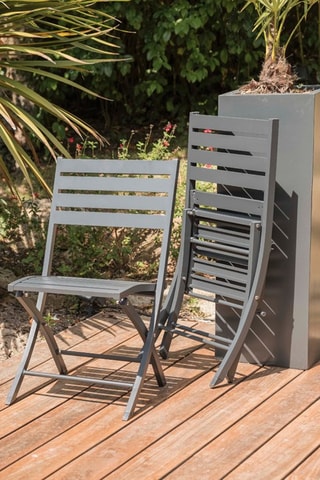 2 sillas plegables Marius - 46 x 41 x 82 cm