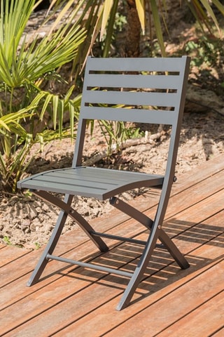 2 sillas plegables Marius - 46 x 41 x 82 cm