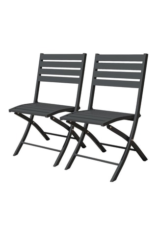 2 sillas plegables Marius - 46 x 41 x 82 cm
