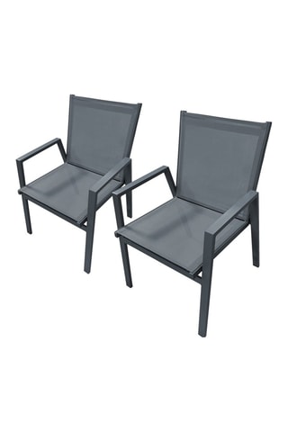 2 sillones Floride - Gris antracita