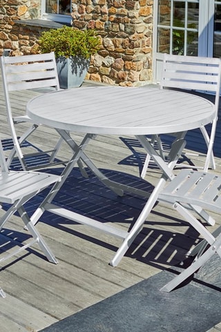 Conjunto de jardín Marius redondo - 4 plazas