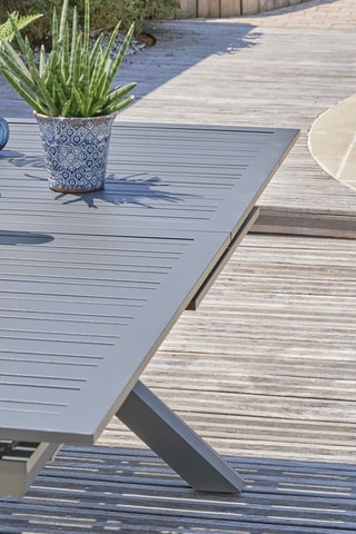 Mesa extensible de 8/10 plazas Floride - 180/240 x 77 x 100 cm