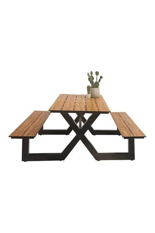 Mesa de jardín con bancos Vancouver - 210 x 174 x 75 cm