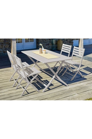 Conjunto de jardín plegable Marius - 4 plazas