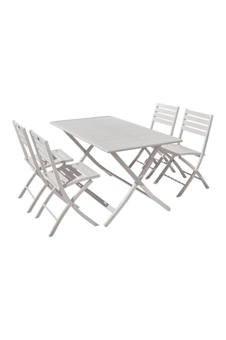 Conjunto de jardín plegable Marius - 4 plazas