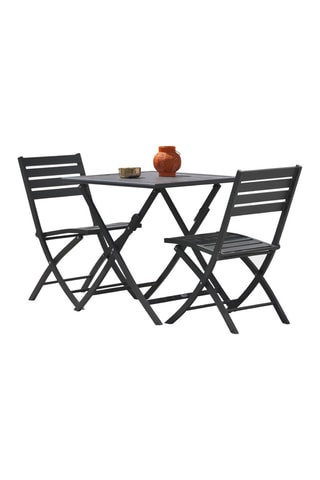 Velador de 2 plazas de jardín plegable Marius - 70 x 70 x 73 cm