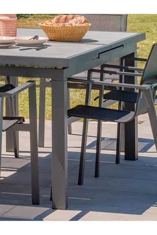 Mesa extensible de 8/10 plazas Venise - 190/250 x 95 x 77 cm