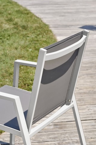 2 sillones Floride - Blanco y gris