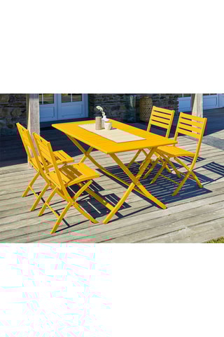 Conjunto de jardín Marius plegable - 4 plazas