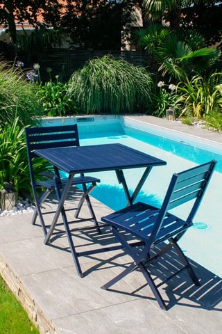 Conjunto de jardín plegable Marius - 2 plazas